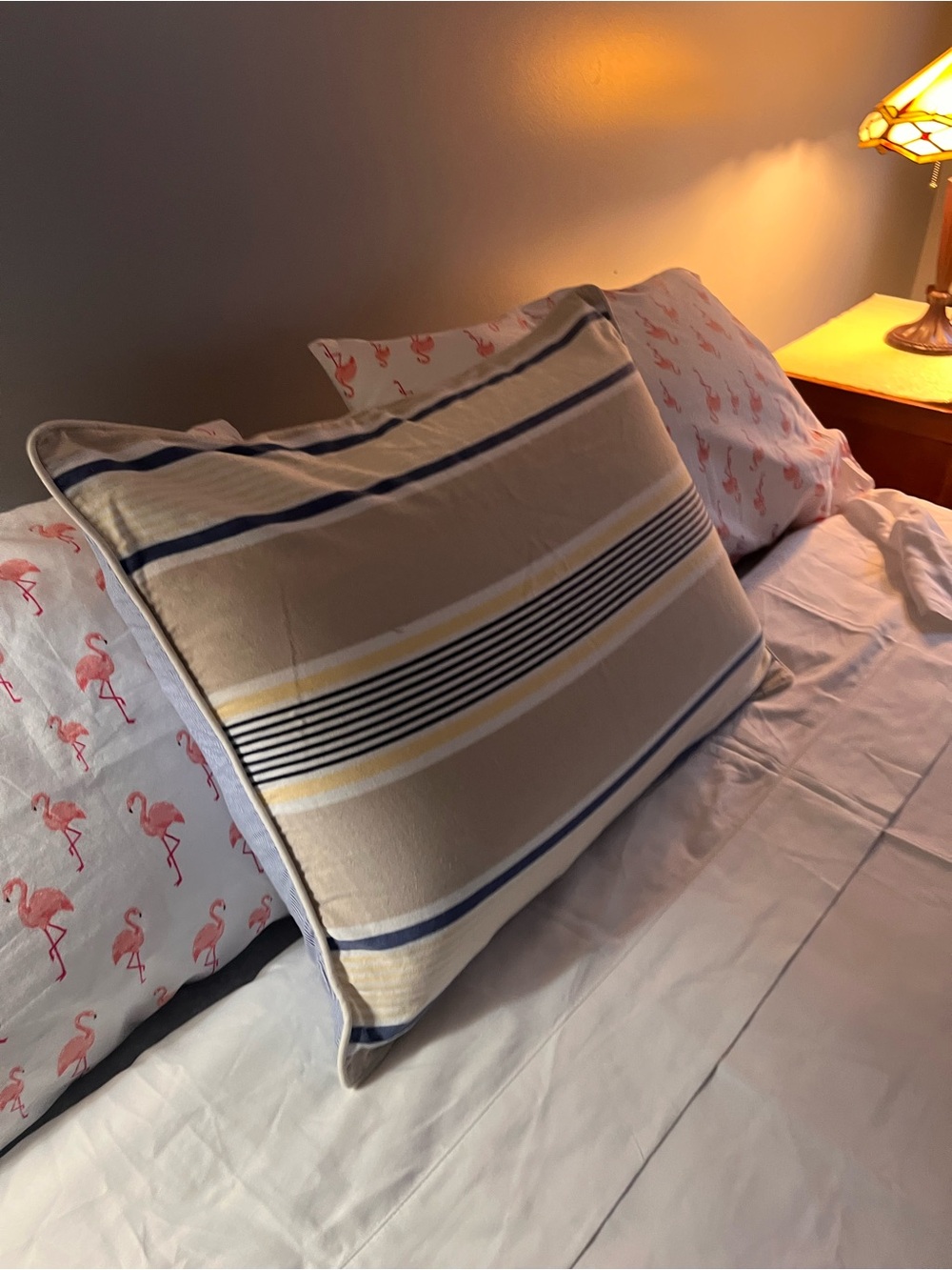Nautica Home Blue & White Striped standard Pillow sham